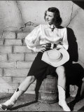 Full Length Portrait of Actress Dale Evans Wearing a Cowgirl Costume Premium Photographic Print by Loomis Dean