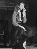 Actress Jane Fonda, 22, During Rehearsal for the Broadway Play "There Was a Little Girl" Premium Photographic Print by Leonard Mccombe