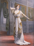 Mlle. Madeleine Dolley Modeling Ball Gown Made of Salome Silk Designed by Paquin Premium Photographic Print by Bert 