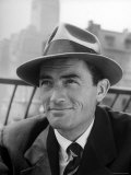 Portrait of Gregory Peck, Wearing a Hat Premium Photographic Print by Nina Leen