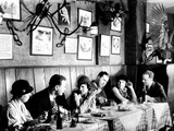Patrons at a Prohibition Protected Speakeasy Popular for Drinking Aviators Premium Photographic Print by Margaret Bourke-White