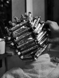 Woman at Beauty Salon in curlers and tinfoil for permanent waves hairstyle in late 30's and 40's Photographie par Alfred Eisenstaedt