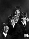 Ringo Starr, George Harrison, Paul McCartney and John Lennon Premium Photographic Print by John Dominis