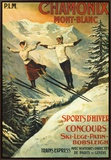 Chamonix Framed Canvas Print by Francisco Tamagno
