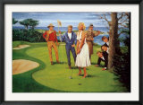 Putting For Birdie Poster by Clement Micarelli