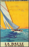 La Baule Framed Canvas Print by Alo (Charles-Jean Hallo) 
