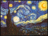 Starry Night, c.1889 Framed Canvas Print by Vincent van Gogh Starry Night, c.1889 Framed Canvas Print by Vincent van Gogh