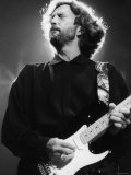 Rock Star Eric Clapton Playing His Guitar in Concert at the Meadowlands Arena Premium Photographic Print Rock Star Eric Clapton Playing His Guitar in Concert at the Meadowlands Arena Premium Photographic Print