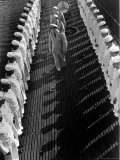 Inspection of Neatly Lined Up Personnel Aboard US Submarine at New London Submarine Base Photographic Print by Edward J. Steichen