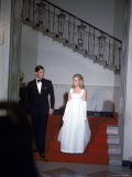 England's Prince Charles and Tricia Nixon, Daughter of the Us President Premium Photographic Print by Stan Wyman