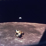 Apollo 11 Lunar Module Ascent Stage From Command Service Module During Lunar Orbit Photographie