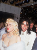 Madonna and Michael Jackson at the Academy Awards Reproduction photographique sur papier de qualité