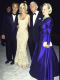 Producer Aaron Spelling and Family, Randy, Tori and Candy Premium Photographic Print by Mirek Towski