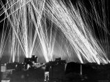 Display of Light from Ack Ack Strafing Fire During Night Air Raid on Algiers by German Air Forces Reproduction photographique sur papier de qualité par W.r. Wilson