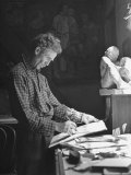 Ralph Stackpole Working in His Studio Premium Photographic Print by Peter Stackpole Ralph Stackpole Working in His Studio Premium Photographic Print by Peter Stackpole