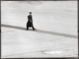 Cosmonaut Yuri Gagarin at Airport, Where Soviet Dignitaries Wait to Honor Him Premium Photographic Print by James Whitmore