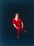 Ex-American Ballet Director Mikhail Baryshnikov Practicing Moves from Merce Cunningham's 