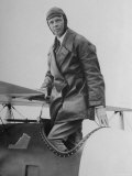 Charles Lindbergh Make His Departure Back to Paris Following His Flight to Croydon Airport Premium Photographic Print