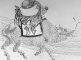 Drawing by Japanese Artist Hokusai of Chinese Philosopher Lao Tse, Founder of Taoism Photographie