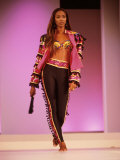 Model Naomi Campbell on Fashion Show Runway Premium Photographic Print Model Naomi Campbell on Fashion Show Runway Premium Photographic Print