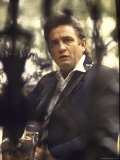 Country/Western Singer Johnny Cash Premium-Fotodruck von Michael Rougier