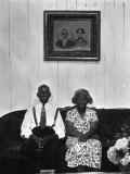 Mr. and Mrs. Albert Thornton, Sr. the Son of a Slave, a Sharecropper and Independent Farmer Photographie par Gordon Parks
