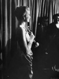 Grace Kelly Holding Her Oscar Premium Photographic Print by George Silk