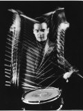 Drummer Gene Krupa Performing at Gjon Mili's Studio Premium Photographic Print by Gjon Mili Drummer Gene Krupa Performing at Gjon Mili's Studio Premium Photographic Print by Gjon Mili