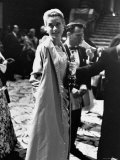 Grace Kelly Holding Her Best Oscar Premium Photographic Print by George Silk