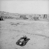 Dead Inmate of Bergen Belsen Concentration Camp After Liberation of Camp by Allied Troops Photographic Print by George Rodger