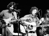 George Harrison, Bob Dylan and Leon Russell Performing for Bangladesh at Madison Square Garden Premium Photographic Print by Bill Ray
