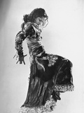 Spanish Flamenco Dancer Carmen Amaya Performing Premium Photographic Print by Gjon Mili