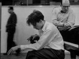 Pianist Glenn Gould Listening Intensely to Performance of Bach's Goldberg Variations Played Back Premium Photographic Print by Gordon Parks