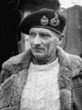 General Bernard L. Montgomery, in Command of British 8th Army During Drive Through Italy Premium Photographic Print by George Rodger