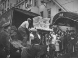 Wedding Cake Shape of White House Delivered for Adam Clayton Powell Jr. and Hazel Scott's Wedding Photographic Print by Sam Shere