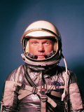 Astronaut John Glenn in a Mercury Program Pressure Suit and Helmet Premium Photographic Print by Ralph Morse