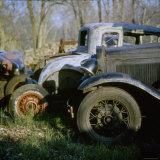 Old Cars in a Junk Yard Photographic Print by Walker Evans