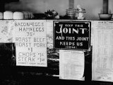 Signs at Lunch Counter Premium Photographic Print by J. R. Eyerman