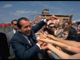Presidential Candidate Richard Nixon on the Campaign Trail Premium Photographic Print by Arthur Schatz