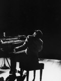 Blind Singer and Jazz Pianist Ray Charles Performing in Concert at Carnegie Hall Premium Photographic Print by Bill Ray