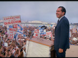 Presidential Candidate Richard Nixon on the Campaign Trail Photographic Print by Arthur Schatz