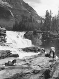 Scenery Along Columbia Icefields Highway in Canadian Rockies between Banff and Jasper Premium Photographic Print by Andreas Feininger Scenery Along Columbia Icefields Highway in Canadian Rockies between Banff and Jasper Premium Photographic Print by Andreas Feininger