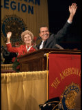Presidential Candidate Ricard Nixon with Wife Pat During a Campaign Event at the American Legion Premium Photographic Print by Arthur Schatz