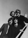 Beatles' Arriving at Los Angeles Airport on 2nd Us Tour Premium Photographic Print by Bill Ray