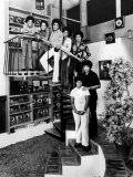 Jackson Five Michael, Marlon, Tito, Jermaine, and Jackie, with Parents Joe and Katherine Jackson Fototryk i høj kvalitet af John Olson Jackson Five Michael, Marlon, Tito, Jermaine, and Jackie, with Parents Joe and Katherine Jackson Fototryk i høj kvalitet af John Olson