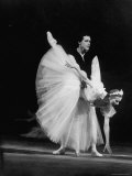 Soviet Ballerina Galina Ulanova Performing in Ballet "Giselle" at the Bolshoi Theater Premium Photographic Print by Howard Sochurek