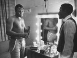 Boxer Joe Frazier Dressing During Training for a Fight Against Muhammad Ali Premium Photographic Print by John Shearer