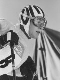 Skier, Heidi Biebl During the Winter Olympics Premium Photographic Print by George Silk