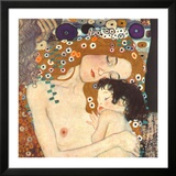 Mère à l'enfant Affiches par Gustav Klimt