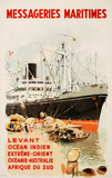 Mess Maritimes - Levant Fren Trykk-samleobjekter av Albert Brenet Mess Maritimes - Levant Fren Trykk-samleobjekter av Albert Brenet